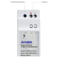 Блок питания Amatek AP-D12/20DIN 12В / 2А стабилизированный 7000704
