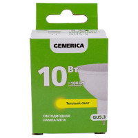 Светодиодная лампа GENERICA MR16 софит 10Вт 230В 3000К GU5.3 LL-MR16-10-230-30-GU5-G