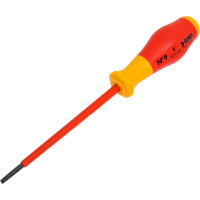 Диэлектрическая шлицевая отвертка Felo SL3.5x0.8x100 91303590