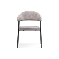 Стул Woodville Twin на металлокаркасе, gray/black 15412