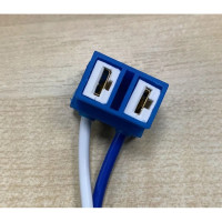 Патрон Nord-Yada под лампу H7 с проводами, Г-образный, керамика TM Nord YADA 904346