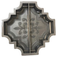 Форма для тротуарной плитки Формыпласт клевер половинки 803