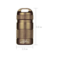 Светодиодный фонарь TANK007 с комплектацией, бронзовый E15Bronze