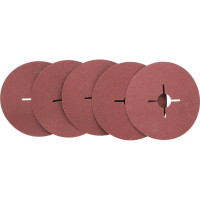 Круг шлифовальный фибровый 125 мм, Р80, 5 шт On 19-05-058