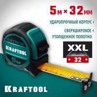 Рулетка со сверхшироким полотном KRAFTOOL Extrem 5м х 32мм 34127-5