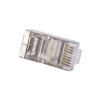 Экранированный коннектор RJ-45 Cabeus быстрой установки под витую пару, категория 6, для многожильного кабеля 100 шт 8P8C-SH-C6-FC
