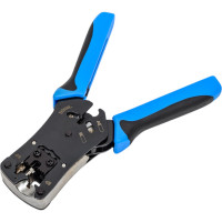 Обжимной инструмент Cabeus для RJ-45 (8р8с), RJ-11/12 (6р6с, 6р4с, 6р2с), 4р4с, 4р2с, профессиональный HT-N468B