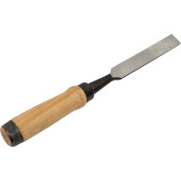 Стамеска-долото Арефино Инструмент горячая штамповка, с деревянной ручкой, 18 мм С335