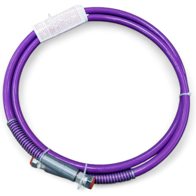 Поводок, 1/4" х 2,0 м, 227 бар, эластичный, с пружинами (фиолетовый) AktiSpray AvS-Elastic