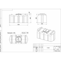 Бак POLIMER GROUP R 300 черный TR300S1