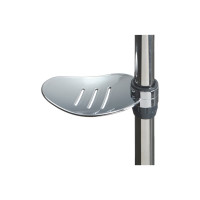 Стойка для душа с мыльницей Melodia della vita d25 мм,700 мм нерж., ABS, хром 21346