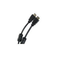 Кабель Telecom HDMI-19M --- HDMI-19M, ver 2.0+3D/Ethernet, 2 фильтра, 2m TCG200F-2M