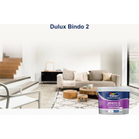 Краска для потолка и стен DULUX BINDO 2 белоснежная, глубокоматовая 2,5 л 5309535