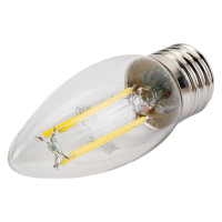 Светодиодная лампа General Lighting Systems Филамент прозрачный E27 8Вт 230В 630Лм 4500К Нейтральный белый свет Свеча GLDEN-CS-8-230-E27-4500 649975