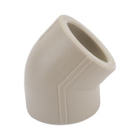 Угольник VALFEX PP-R серый, 50 мм, 45 градусов 10107050Г 127-0469