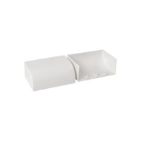 Заглушка Plast EKF PROxima, белая 2 шт ecw-100-40x2