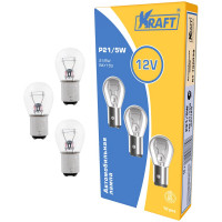 Лампа накаливания KRAFT P21/5W 12v21/5w BAY15d упаковка 10 шт. KT 700039