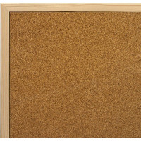Пробковая доска для объявлений BRAUBERG 100x150 см, деревянная рамка 238180