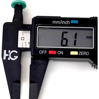 Прокладка HG безасбестовый паронит 1/4 (6x11x2 мм), 5 шт 4961872