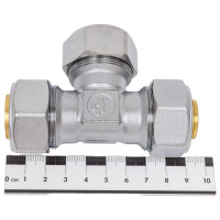 Тройник Giacomini 26x3, латунь, с цанговым соединением R564MX062