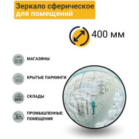 Сферическое зеркало для помещений Технология d-400 мм, Китай 00-00005890
