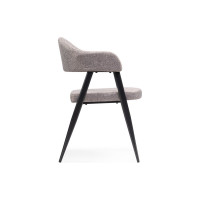 Стул Woodville Twin на металлокаркасе, gray/black 15412