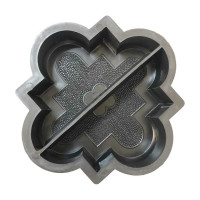 Форма для тротуарной плитки Формыпласт клевер половинки 803