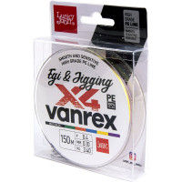 Плетеная леска Lucky John LJ Vanrex EGI & JIGGING х4 BRAID Multi Color 150/010 LJ4108-010