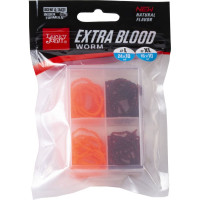 Искусственные съедобные насадки Lucky John LJ Pro EXTRA BLOOD WORM X/XL мотыль MIX1 160/240 шт 140201-MIX1