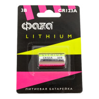 Элемент питания ФАZА литиевый CR123А 3В BL-1 (блист.1шт) 5034280