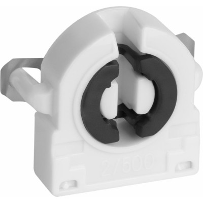 REV Патрон торцевой крепление на защелки G13 пластик белый 100 штук 23250 0