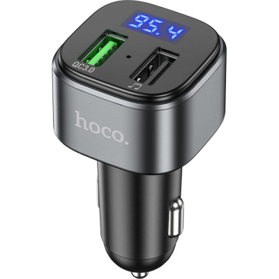 Hoco Автомобильное зарядное устройство E67, bluetooth FM Transmitter, 1xUSB, QC3.0, черный, 6931474762122
