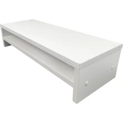 URM Подставка под монитор двухэтажная, полка на рабочий стол, 55x20x12,5 см, белая S00418