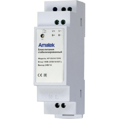 Блок питания Amatek AP-DU24/1DIN 7000706