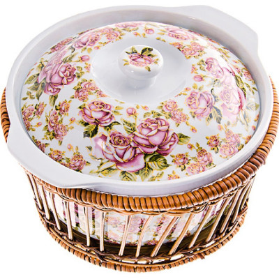 MAYER&BOCH кастрюля керамическая 1,8 л mayer boch 24792 24792 Кастрюля (1,8л) керам.в плет.подст МВ (х8)