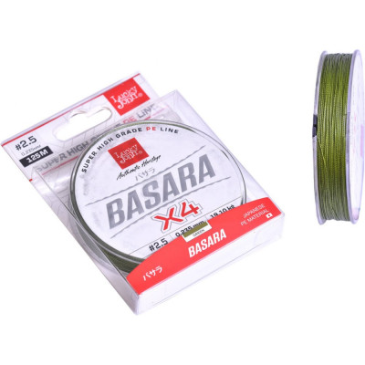 Плетеная леска Lucky John Basara Green 125/023 LJ4104-023