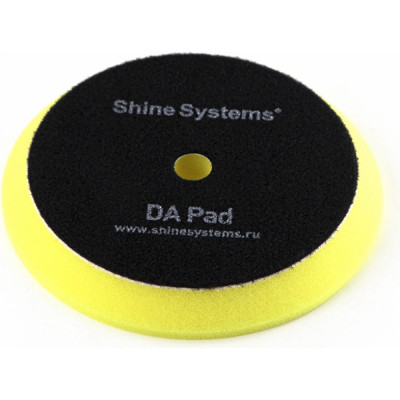 Антиголограмный полировальный круг Shine systems DA Foam Pad Yellow SS554