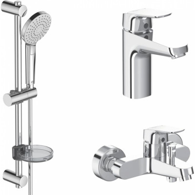 IDEAL STANDARD BD001AA Set CERAFLEX Набор 3в1 смес. для душа и умывал. душ гарнитур 00000077897