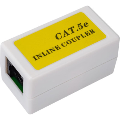 Cabeus Проходной адаптер (coupler), RJ-45(8P8C), категория 5e CA-8P8C-C5e-WH