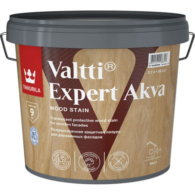 Высокоэффективная защитная лазурь Tikkurila VALTTI EXPERT AKVA 700009619