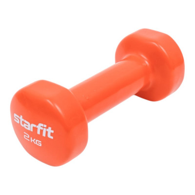 STARFIT Гантель виниловая DB-101 2 кг, оранжевый УТ-00018823