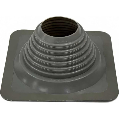 Borge Проходка кровельная прямая №4 (d=95-197, 275x275mm, RAL 7004 серый), силикон 01.235.03.03.01.000.7004
