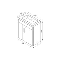 Подвесная тумба для ванной комнаты IDDIS TORR TOR40W1i95K