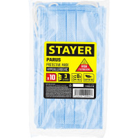 Техническая маска STAYER Parus трехслойная 10 шт. 11105-H10