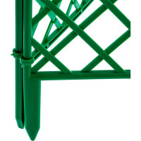 Зеленый декоративный забор Плетенка 24x320 см PALISAD 65006