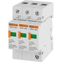 Разрядник TDM ELECTRIC ОПС1-B 3Р 30kA 400B 60kA SQ0201-0003