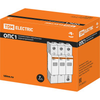 Разрядник TDM ELECTRIC ОПС1-B 3Р 30kA 400B 60kA SQ0201-0003