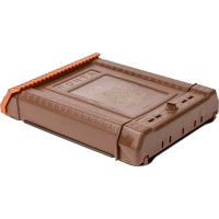 Почтовый ящик Цикл ПРЕМИУМ c пл. защелкой и накладкой, коричневый с орлом 4607156366125