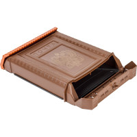 Почтовый ящик Цикл ПРЕМИУМ c пл. защелкой и накладкой, коричневый с орлом 4607156366125