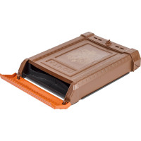 Почтовый ящик Цикл ПРЕМИУМ c пл. защелкой и накладкой, коричневый с орлом 4607156366125